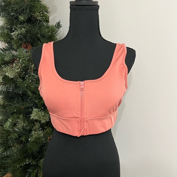 RBX Sports Bra, Coral Pink, Size Large - Picture 1 of 5